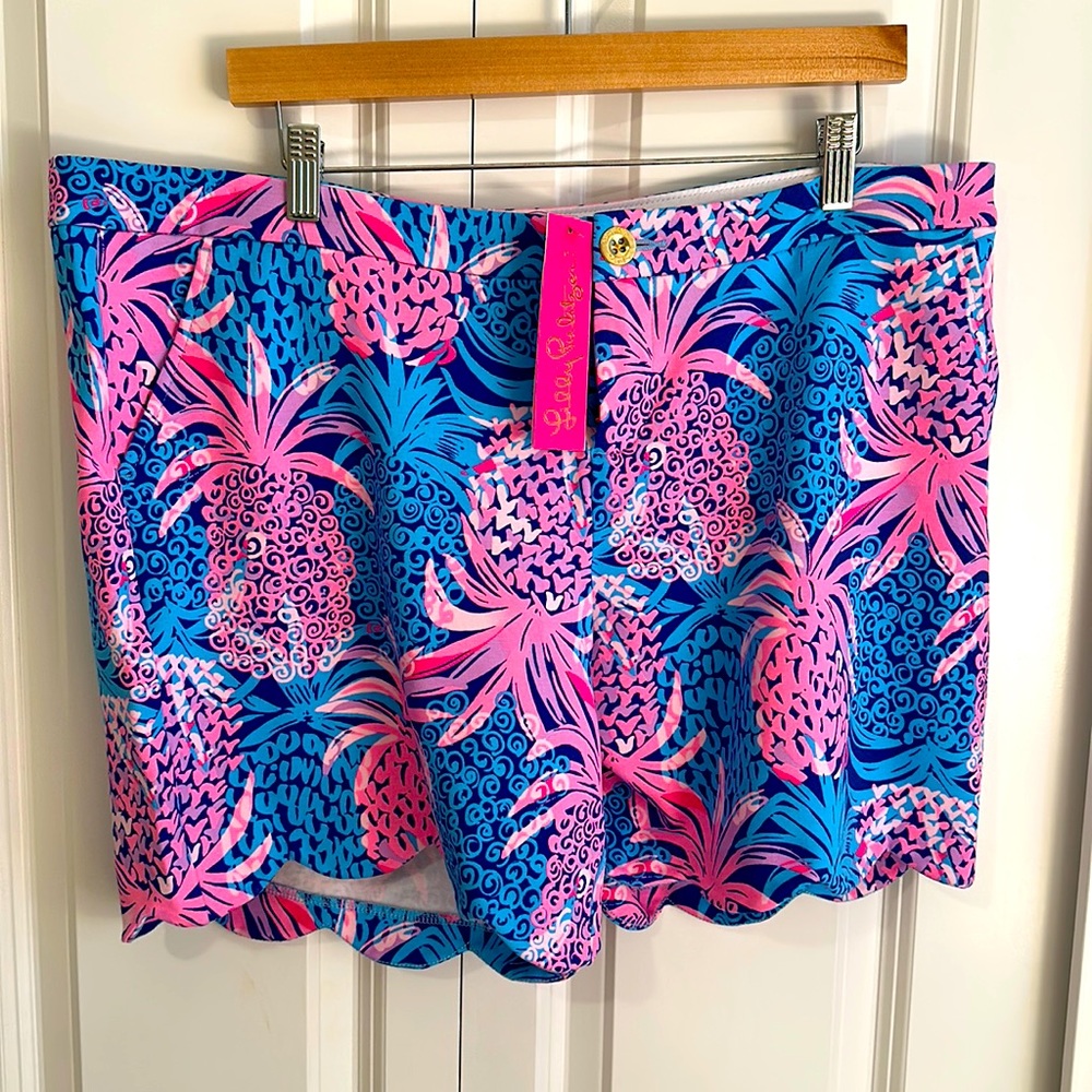 Lilly Pulitzer - Darci Knit Short - Borealis Blue - Size 16